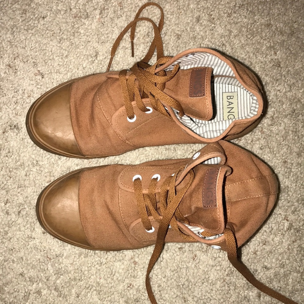 Brown BANGS high tops